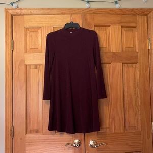 Women’s maroon sweater dress